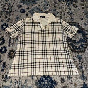 Plaid Cream and Black Checkered Shirt
